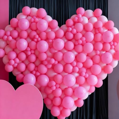 412pcs Pink Balloon Arch Kit 18 12 10 5 Inch Different Sizes pink balloon arch for Valentine's Day Birthday Baby Shower Gender Reveal Wedding Party Decorations - Image 5