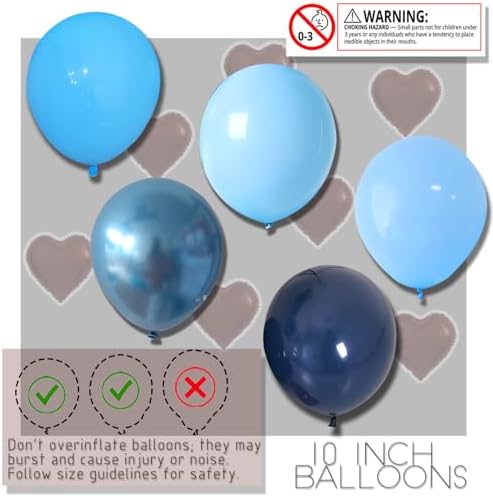 Balloon Sticks with Base for Floor&Table,Metallic Pearl Baby Blue Balloon Column Stand Kit Adjustable 20"-63",Base&Pole,Backdrop Decoration for Party Wedding Baby Shower Birthday - Image 3