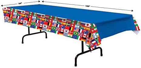 Beistle International Flag Tablecover, 54 x 108 Inch, Party Table Decor - Image 2