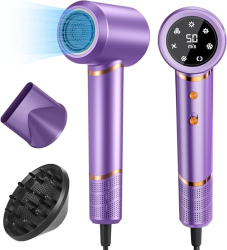 Hair Dryer Negative Ionic Blow Dryer for Fast Drying 110000 RPM High Speed by ZQIN