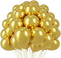 Voircoloria 110pcs Metallic Gold Chrome Latex Party Balloons, 12inch by Voircoloria