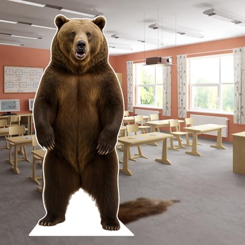 Bear 1FT Life Size Cardboard Cutout, Safari, Alaskan Animals - Image 5