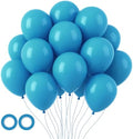 Voircoloria 105pcs Peacock Blue Party Latex Balloons, 12inch by Voircoloria