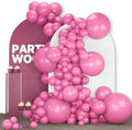 PartyWoo Hot Pink Balloons 140pcs Magenta Fuchsia Dark Pink Different Sizes by PartyWoo