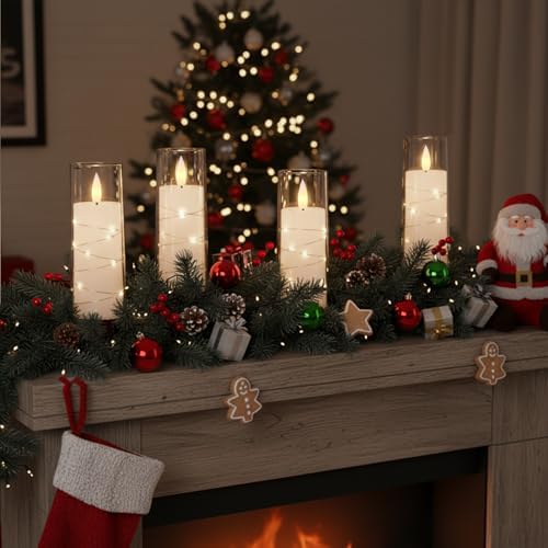 Raycare 9 Pcs Flameless Battery Operated Pillar Candles with Remote Timer - Image 4