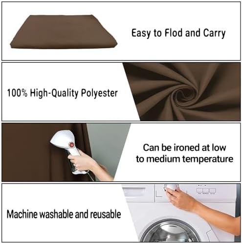 Brown Photography Backdrop for Photoshoot, Fabric 5x7ft - Image 7