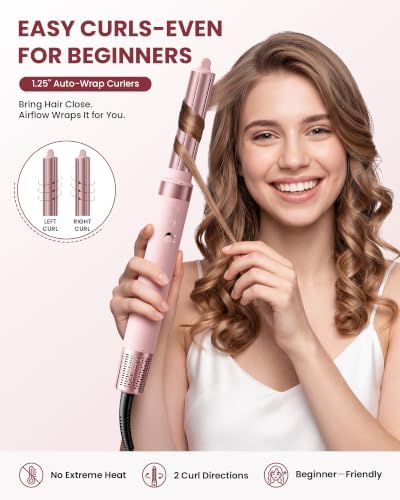 MESCOMB 5-in-1 Hot Air Styler Wrap for Fast Drying and Auto-Wrap Curling - Image 3