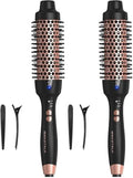 Wavytalk Updated Version Thermal Brush for Blowout Look, Blowout Express 1.5 Inch Ionic Thermal Round Brush Makes Hair Smoother Get Natural Curls, Dual Voltage, Easy to Use (Pack of 2) by wavytalk-HairTalks