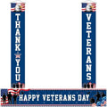 Peryiter Veterans Day Decorations Patriotic Military Door Banners by Peryiter