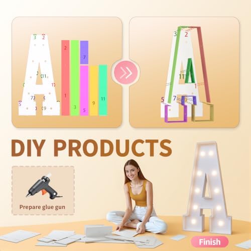 imprsv 4FT Marquee Letters Large Light Up Letters O for Party Decor - Image 2