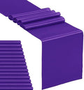 15-Pack Satin Table Runner Purple 12 x 108 inches Long, Table Runners for Wedding, Birthday Parties, Banquets Decorations（15 Pack, 12x108 Inch, Purple） by Hahuho
