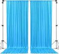 AK TRADING CO. 10 feet x 10 feet Polyester Backdrop Drapes Curtains Panels with Rod Pockets - Wedding Ceremony Party Home Window Decorations - Turquoise by Fabrics%7CEventDecor%7CCrafts%7CUpholsteryFoam