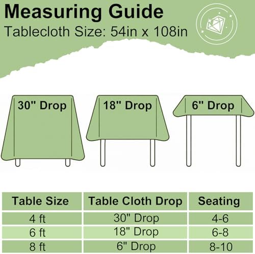 misaya 12 Packs Teal White Buffalo Gingham Plastic Disposable Table Cloth - Image 6