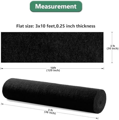Black Carpet Runner Rug for Party and Event, Non-Slip TPR Rubber Backed Aisle Runway red Rug for Step, Proposal & Wedding Christmas Thanksgiving Decorations, Runway Rug for Prom(3 x 10ft, 450 GSM) - Image 2