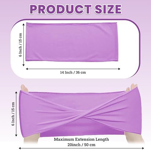 MDS Pack of 125 Spandex Chair Sashes Without Slider Buckles – Light Purple - Image 2