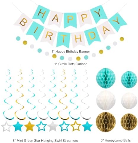 meowtastic Birthday Decorations Happy Birthday Banner with Honeycomb Balls - Image 6