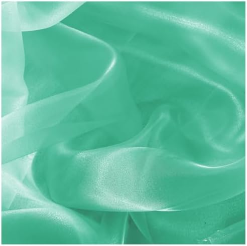 35 Yard Organza Fabric 44" Wide for Wedding Event Décor - Mint - Image 5