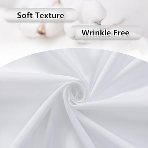 MEETSKY White Backdrop Curtains,Photo Birthday Backdrop,5ft x 7ft,2 Panels - Image 7