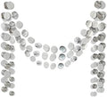 6 Pcs Glitter Silver Paper Circle Dots Garland Hanging Streamer Birthday Decorations Engagement Backdrop Twinkle Bridal Shower Wedding Baby Shower Bachelorette Christmas Supplies by TTSAM