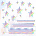 70 Pcs Iridescent Star Centerpieces for Tables Iridescent Party Birthday Decorations Sparkle 3D 2026 Graduation Star Table Decor 3 Sizes 8" 5" 3" Christmas Wedding Baby Shower Disco Party by MISAKTEAM