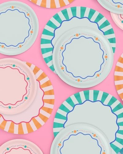 xo, Fetti 32 Italian Summer Paper Plates 9"+7" | Last Toast Coast Decor - Image 5