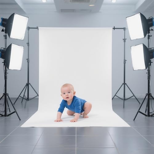 White Photography Backdrop for Photoshoot, Fabric 3x5ft - Image 2