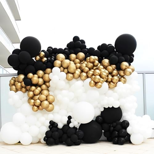 Voircoloria 66pcs Black Latex Party Balloons, 12inch - Image 4