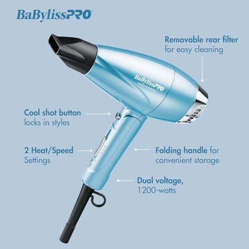 BaBylissPRO® Nano Titanium™ COMPACT TOOLS deliver full power in a compact size - deep waver, hair dryer, hot air brush, paddle brush, wand - Image 2