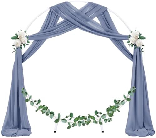 Wedding Arch Draping Fabric Sheer Chiffon Curtain Drape Wedding Party Decor - Image 2