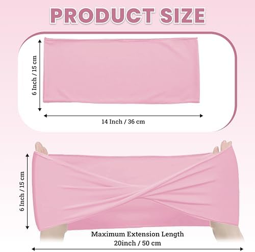 MDS Pack of 200 Spandex Chair Sashes Without Slider Buckles – Pink - Image 2