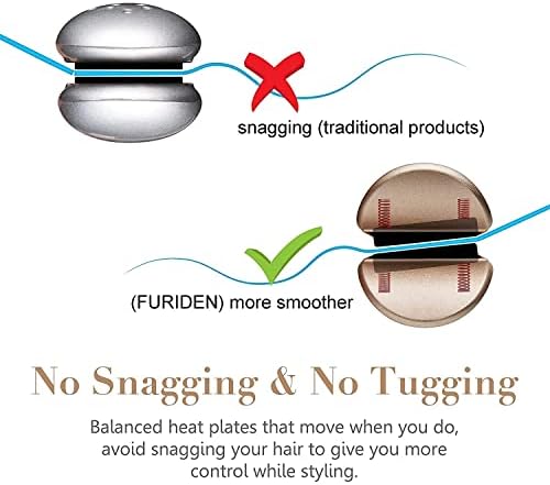 FURIDEN Professional Salon Quality Hair Straightener, Hair Straightener and Curler 2 in 1, Flat Iron Curling Iron in One, Fast Results | Long Lasting - Image 4