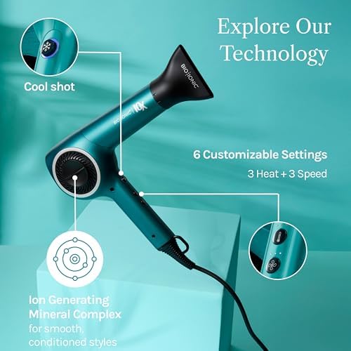 Bio Ionic 10X Ultralight Speed Hair Dryer with Adjustable Heat & Speed - Image 3