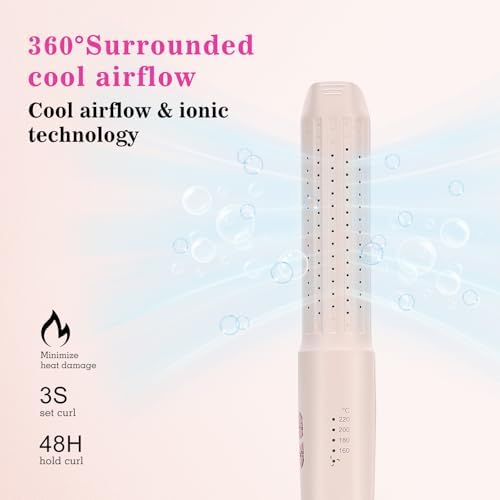 Hair Straightener and Curler Airflow Styler, Blush - Image 3