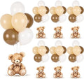 6 Sets Balloon Stand Kit for Table Bear Baby Shower Centerpieces with Balloon Baby Shower Decor for Bear Theme Gender Reveal Birthday Party Table Decorations Supplies by Unknown