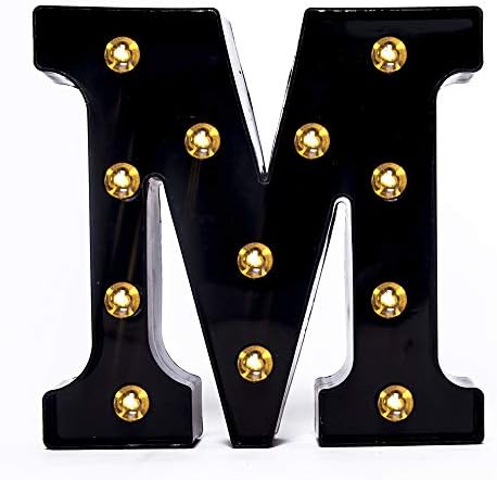 Foaky Black LED Marquee Number Lights Sign Light Up Marquee Number Lights Sign for Night Light Wedding Birthday Party Battery Powered Christmas Lamp Home Bar Decoration by Foaky