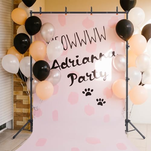 Backdrop Stand 10×8ft (W×H) Adjustable Backdrop Support Ground Kit Photography Photo Shoot Back Drop Stand for Party with Sandbags, Spring Clips, Carrying Bag - Image 7