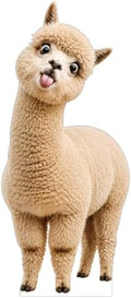 Funny Alpaca Life Size Cardboard Cutout Standee, 8FT by 111PRINT
