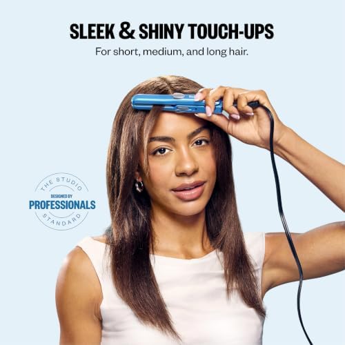 BaBylissPRO Nano Titanium Mini Flat Iron Hair Straightener, 0.5" Hair Straightener Iron for Touch Ups & All Hair Types, Perfect for Travel - Image 2