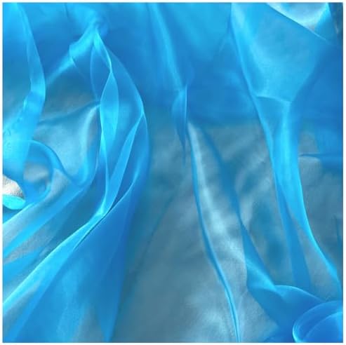 30 Yard Organza Fabric 44" Wide for Wedding Event Décor - Blue - Image 3
