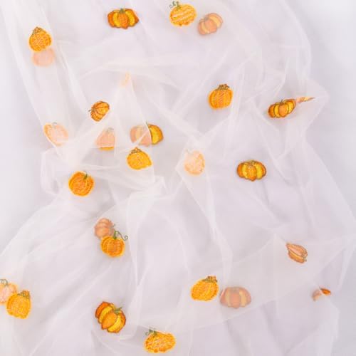 Pumpkin Table Runner Fall Tulle Gauze Sheer Cheesecloth Party Home Decor - Image 5