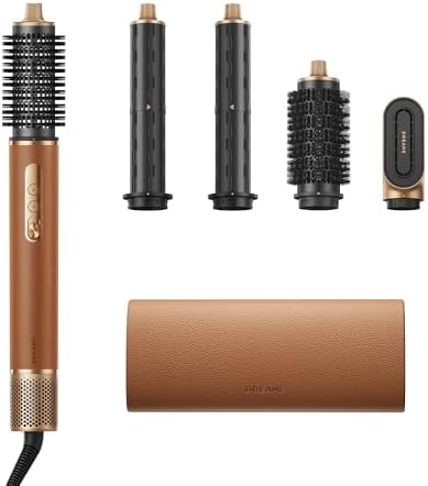 DREAME AirStyle Suite Hair Styler & High-Speed Dryer, 110,000 RPM Motor, 3 Essential Snap-On Attachments for Curling, Volumizing & Fast Dry, Frizz Control, Cool Shot, Luxury Leather Travel Bag by Dreame