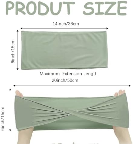 Spandex Sage Green Chair Sashes Bows 30 Pcs Sage Chair Sashes Elastic Chair Cover Bands Ties Without Buckle for Wedding Birthday Party Ceremoney Events Decoration - Image 2
