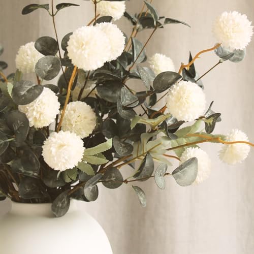 Artificial Floral Arrangements With Vase, Centerpiece for Dining Table - Image 6
