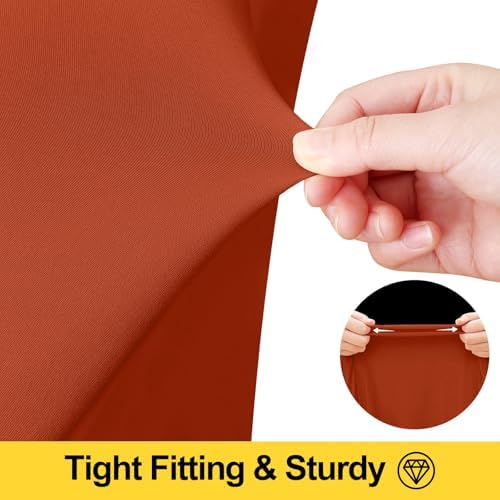 Smiry 2 Pack Spandex Elastic Fitted Table Cloth Skirt for 8FT Table - Image 3