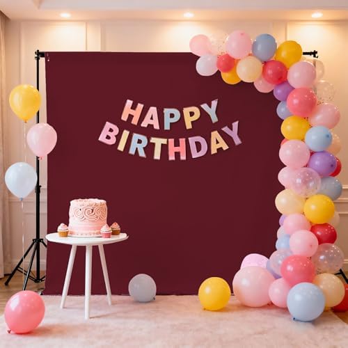 Burgundy Photography Backdrop for Photoshoot, Fabric 10x20ft - Image 3