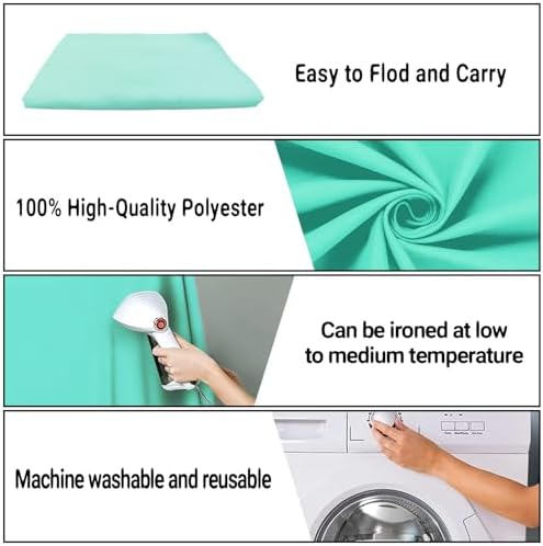 Turquoise Photography Backdrop for Photoshoot, Fabric 6x9ft - Image 7