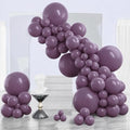 PartyWoo Dusty Purple Balloons 140pcs Lavender Boho Neutral Different Sizes by PartyWoo