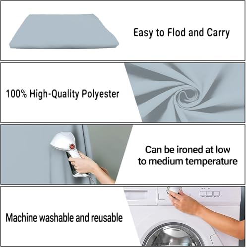 Dusty Blue Photography Backdrop for Photoshoot, Fabric 10x20ft - Image 6
