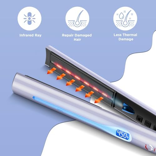 IG INGLAM 1 Inch Infrared Titanium Flat Iron Hair Straightener - Image 2