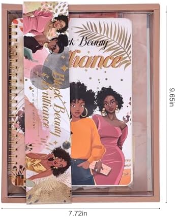 Black Girl Weekly Planner Gift Set - 52 Weeks Undated Planner with 190+ Stickers, Washi Tape, Journal Supplies & Accessories for Teen Girls - Inspirational Productivity Organization Kit, Present Box - Image 3